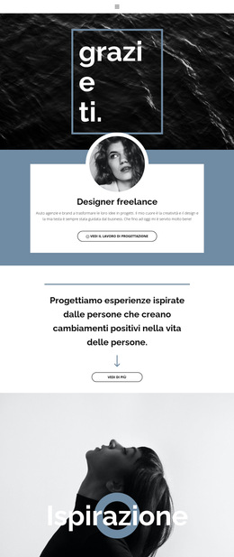 Designer Freelance - Modello Di Sito Web Semplice