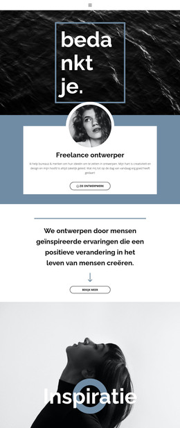 Freelance Ontwerpers - Eenvoudige HTML-Sjabloon