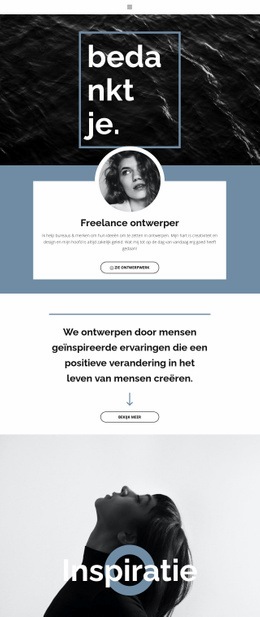 Gratis Ontwerpsjabloon Voor Freelance Ontwerpers