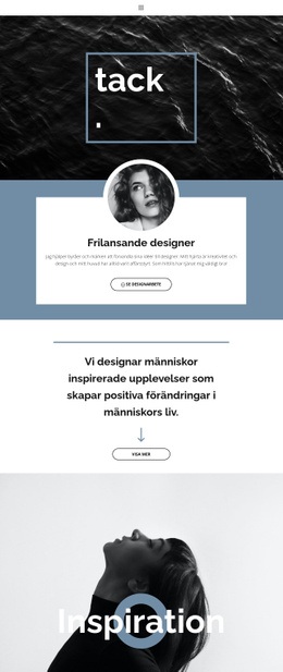 Frilansande Designers - HTML-Sidmall