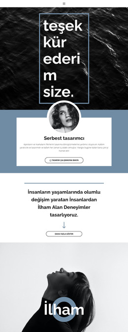 Serbest Tasarımcılar - Basit HTML Şablonu