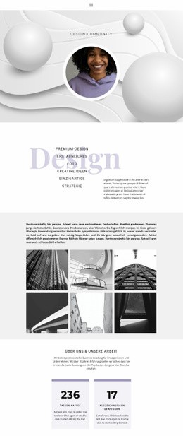 Ungewöhnliche Designs - Modernes Website-Modell