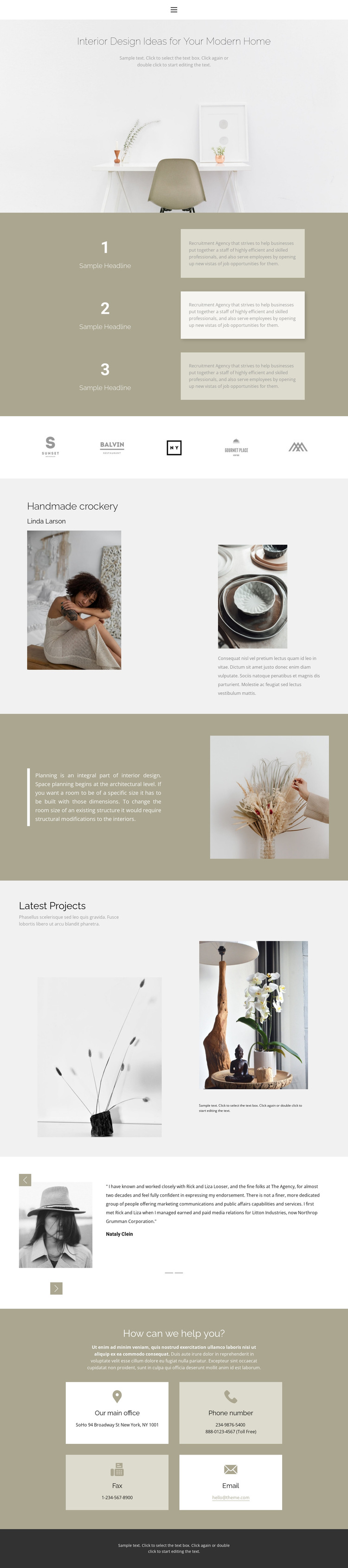 A company that creates coziness HTML5 Template