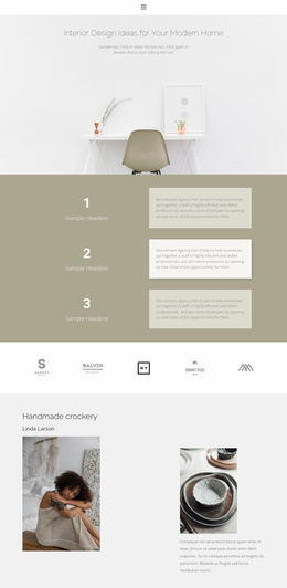 A Company That Creates Coziness - Website Builder Template