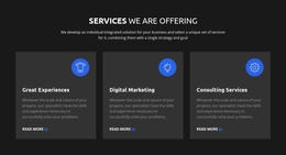 Our Mission & Value - Drag & Вrop One Page Template