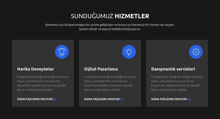 Misyonumuz ve Değerimiz Html Web Sitesi Oluşturucu