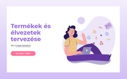 Termékek Tervezése – Üzleti Prémium Webhelysablon