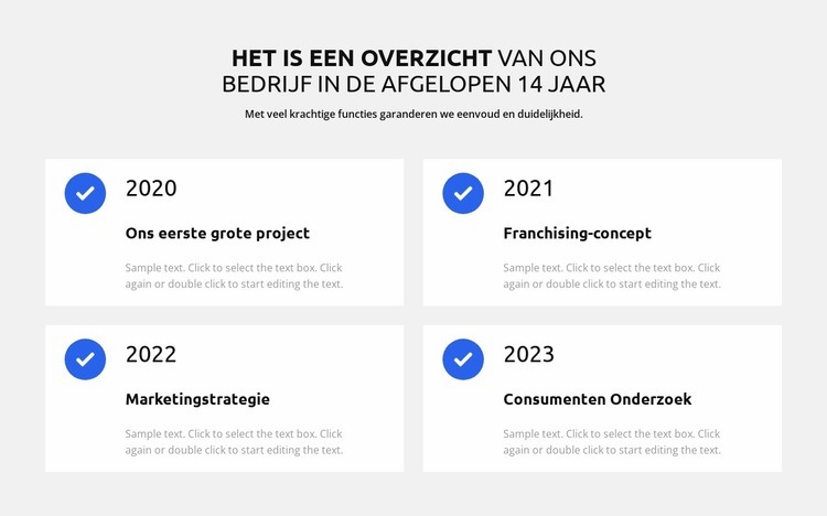 Wij leveren het beste werk Bestemmingspagina