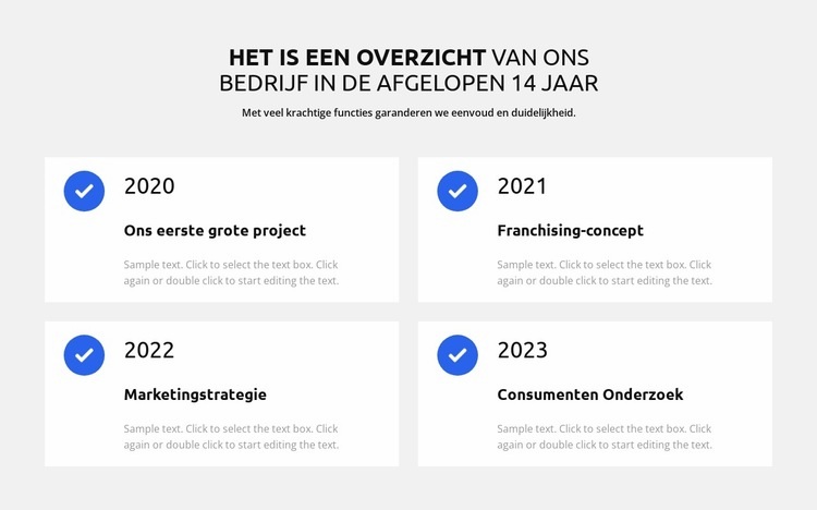 Wij leveren het beste werk HTML5-sjabloon