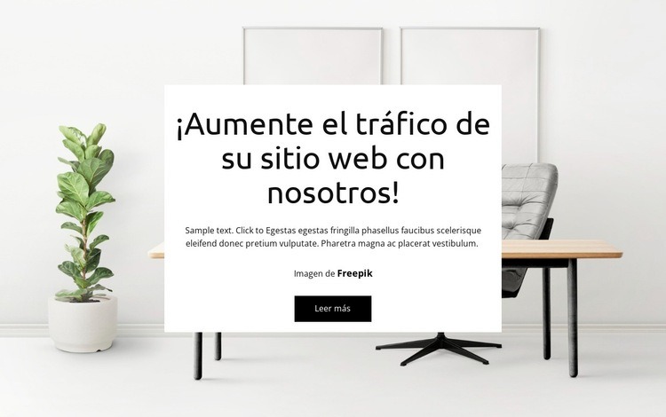 Ayudamos a que tu sitio crezca Creador de sitios web HTML