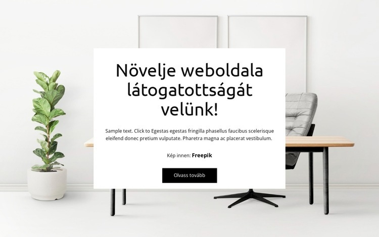 Segítünk webhelyének növekedésében CSS sablon