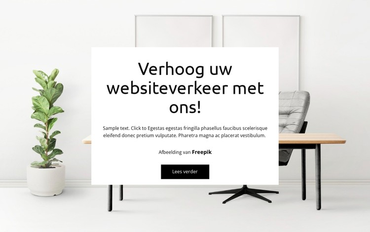 Wij helpen uw site groeien CSS-sjabloon