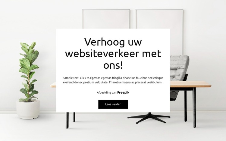 Wij helpen uw site groeien HTML-sjabloon