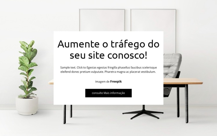 Ajudamos o seu site a crescer Modelo HTML