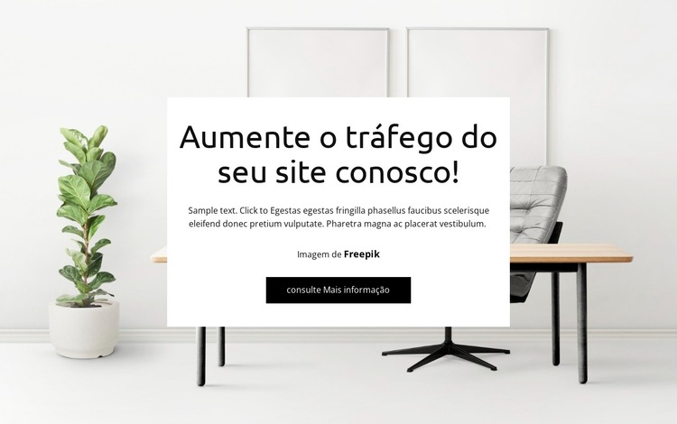 Ajudamos o seu site a crescer Modelo de site