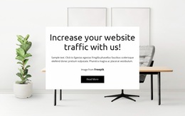 We Help Your Site Grow - One Page Template