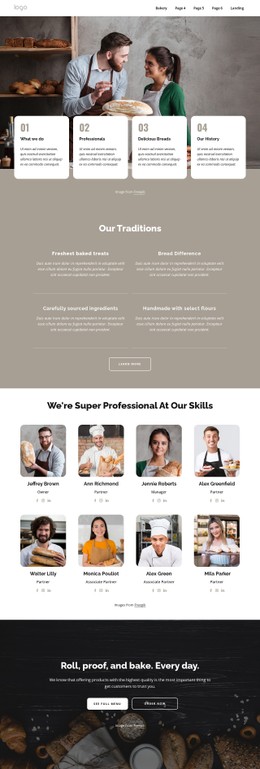 We Are Professional Bakers CSS Form Template