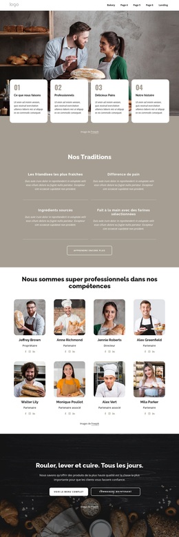 Thème WordPress Le Plus Créatif Pour Nous Sommes Des Boulangers Professionnels