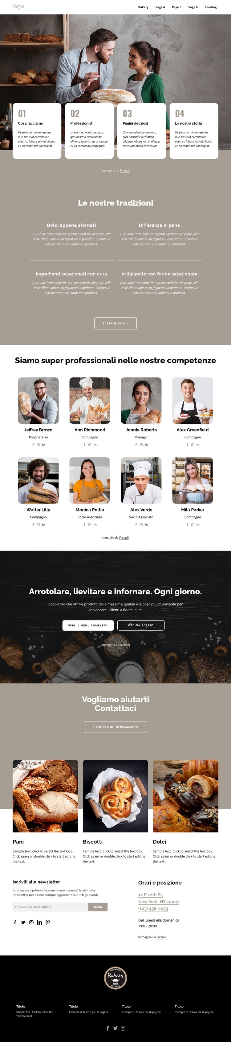 Siamo pasticceri professionisti Tema WordPress