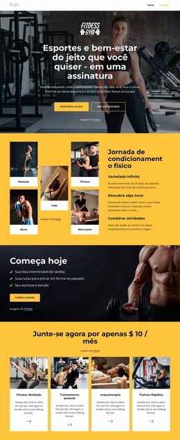 Ginásio, Natação, Aulas De Ginástica Modelo Joomla 2024