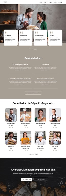 Biz Profesyonel Fırıncıyız CSS Form Şablonu