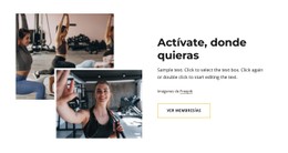 Entrenamientos Personales Y Clases Grupales Plantilla De Sitio Web CSS Gratuita