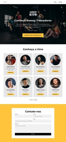 Web Design Incrível Para Conheça Nossos Treinadores