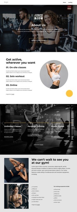 Sport És Wellness Központ - HTML Page Creator