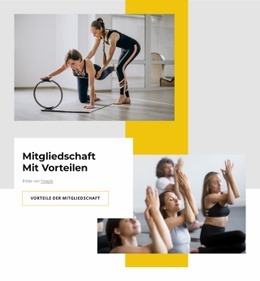 Mitgliedschaft Im Sportverein Mit Vorteilen - Benutzerdefiniertes Website-Design