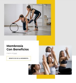 Membresía De Club Deportivo Con Beneficios - Plantilla De Elementos Premium