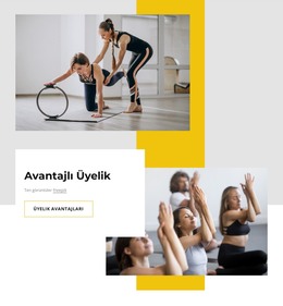 Avantajlı Spor Kulübü Üyeliği - Premium Öğeler Şablonu