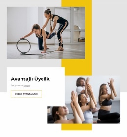 Avantajlı Spor Kulübü Üyeliği - Ücretsiz Web Sitesi Şablonu