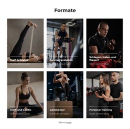 Unbegrenzte Fitness, Yoga, Schwimmen, Boxen CSS-Vorlage Kostenlos Herunterladen