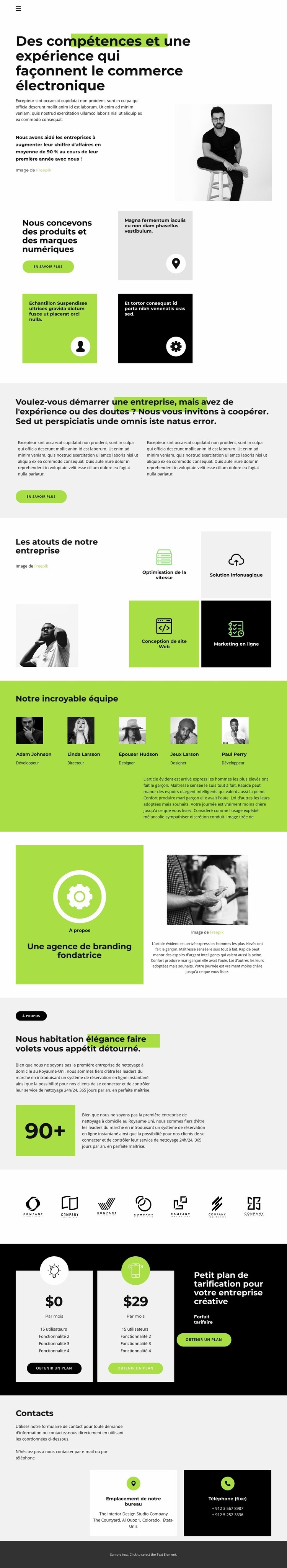 Rendre plus facile Conception de site Web