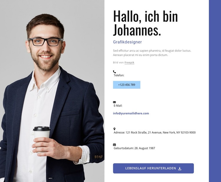 Ich erstelle tolle Websites Website design