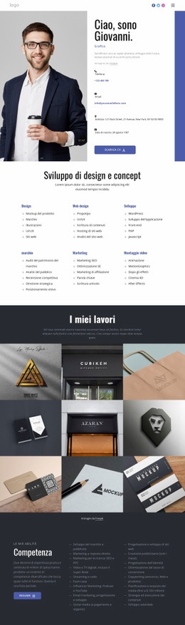 Design Concettuale - Progettazione Creativa Del Sito Multiuso