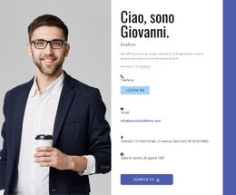 Creo Siti Web Fantastici - Mockup Di Sito Web Professionale Personalizzabile