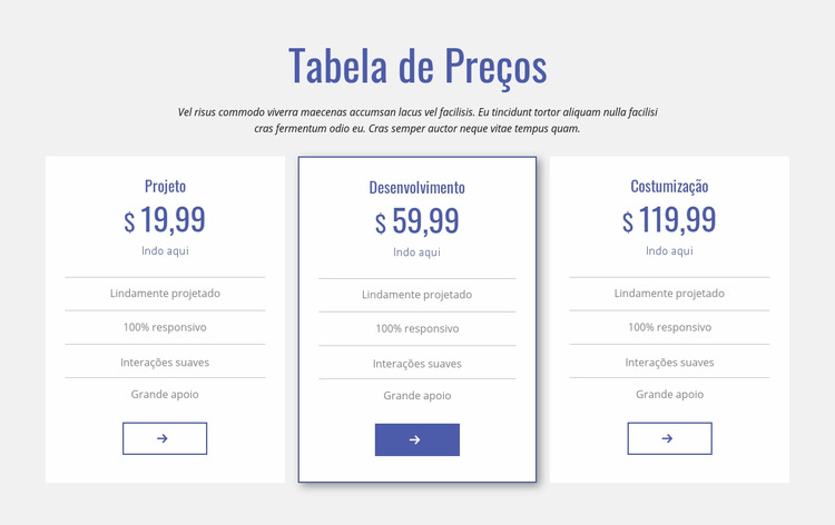 Limpar tabela de preços Template Joomla