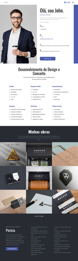 Design Conceptual - Inspiração De Tema WordPress