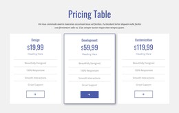Clean Pricing Table Css Templates