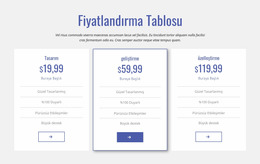 Temiz Fiyat Tablosu - Özel Joomla Şablonu