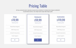 Landing Page For Clean Pricing Table