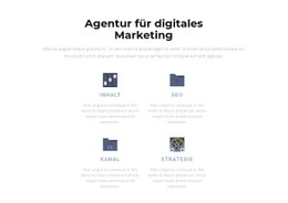 Modernes Marketing HTML-CSS-Websitevorlage