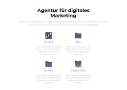 Modernes Marketing - HTML-Vorlage Für Eine Seite