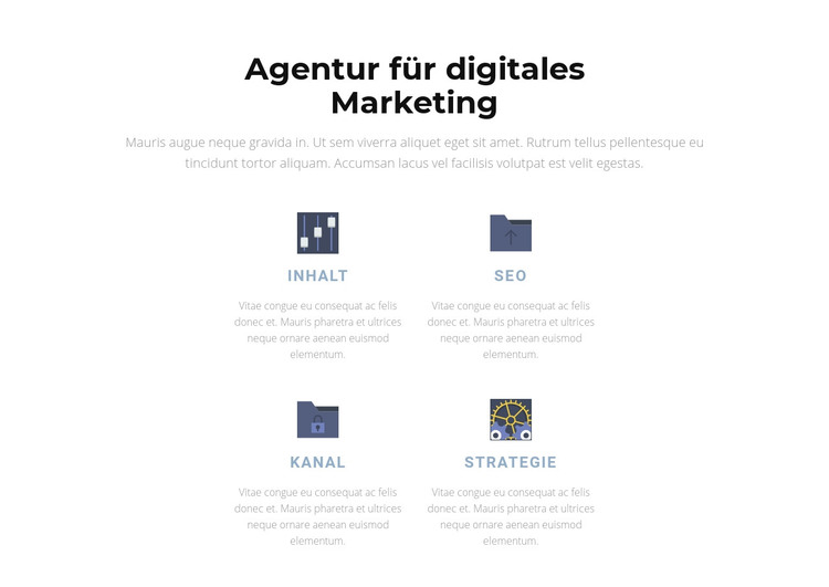 Modernes Marketing HTML-Vorlage