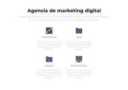 Marketing Moderno: Plantilla Web HTML