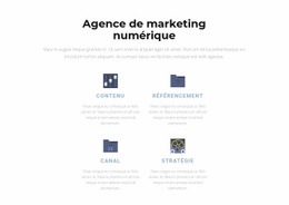 Conception Du Site Pour Marketing Moderne