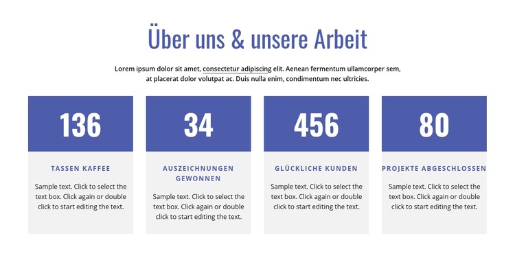 Über unsere Firma CSS-Vorlage