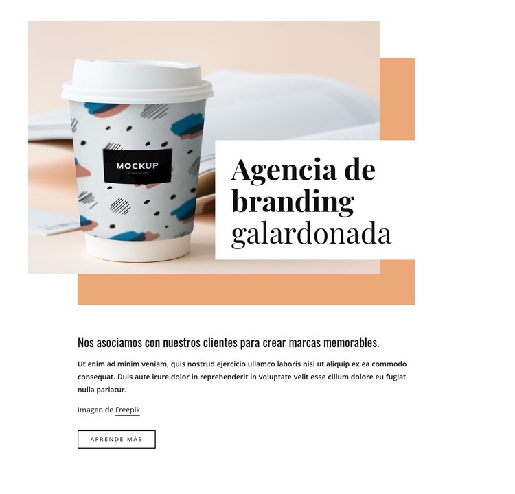 Diseño de marca y packaging Maqueta de sitio web