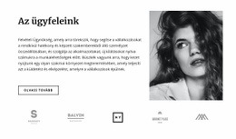 Kedvenc Ügyfeleink HTML5 És CSS3 Sablon